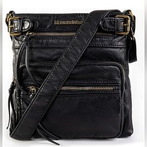 Montana West - Faux Leather Crossbody - Black, Bronze